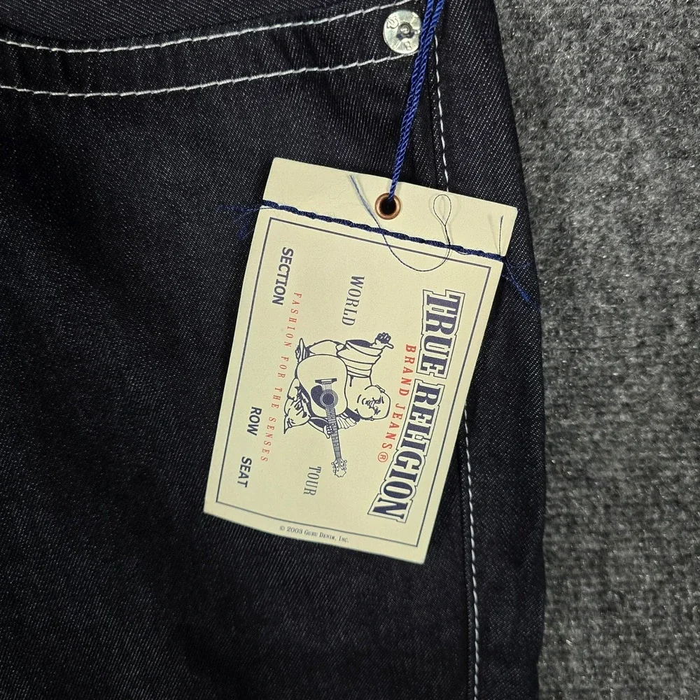 True Religion Jeans Mens 44 Rocco Skinny No Flaps Body Rinse‎ Dark Blue NEW $163